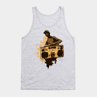 BoomBox Kid Brown Tank Top